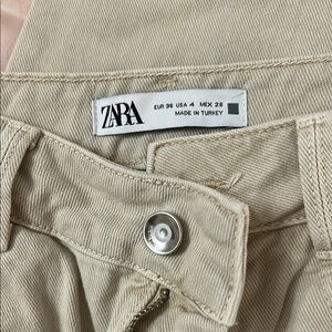Zara Beige Denim Pants